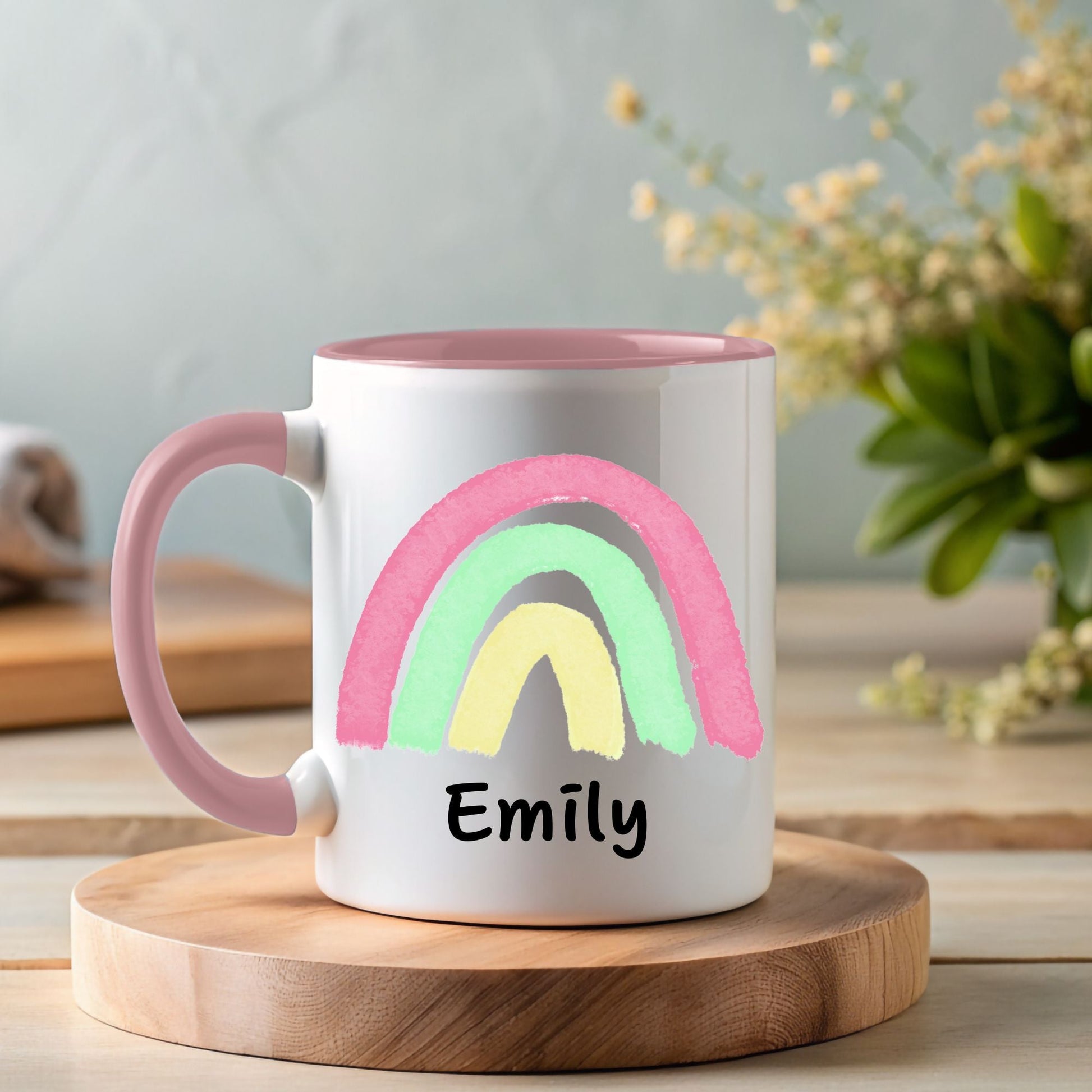 Adorable Pastel Rainbow Mug - MerikaArt
