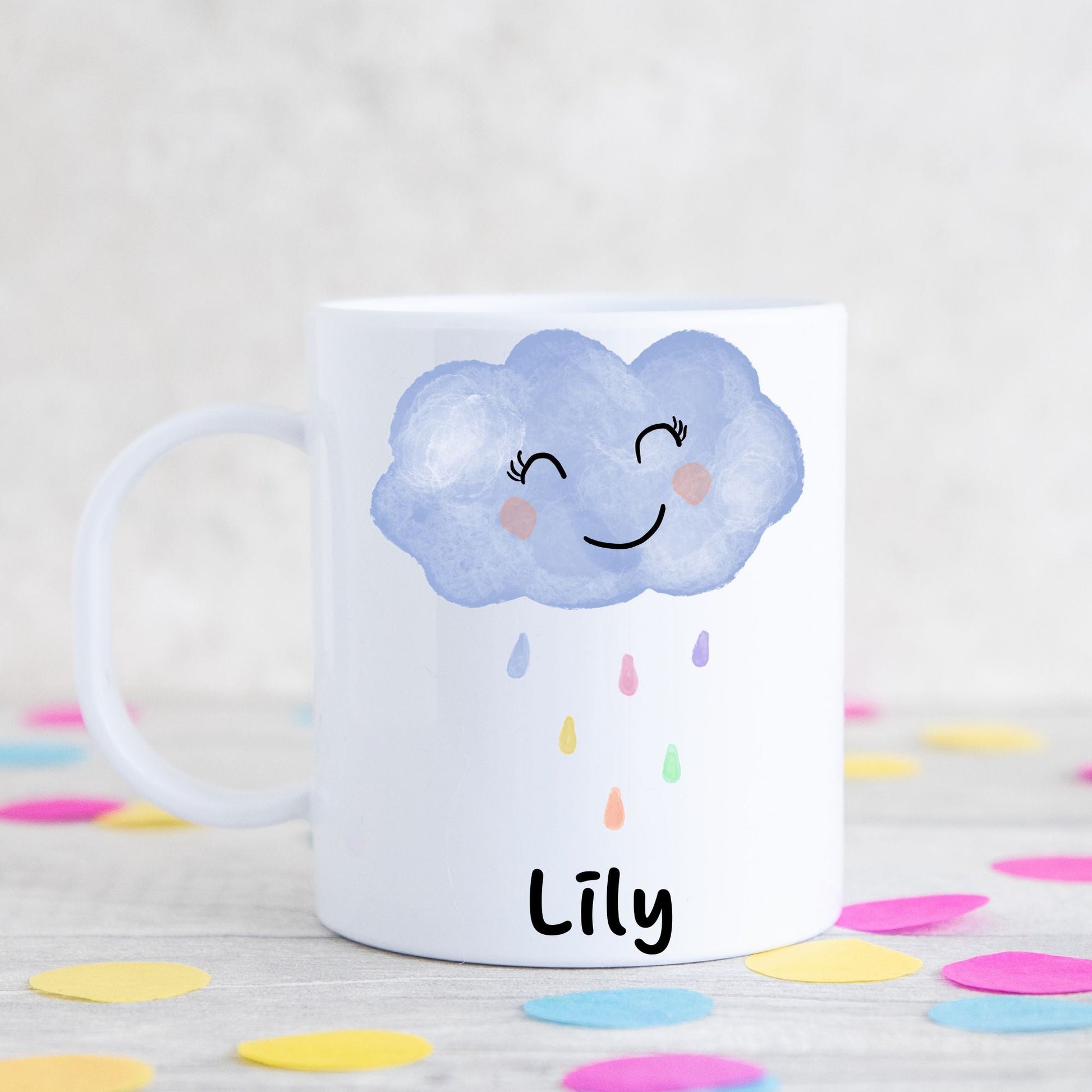 Adorable Smiling Cloud Mug - MerikaArt