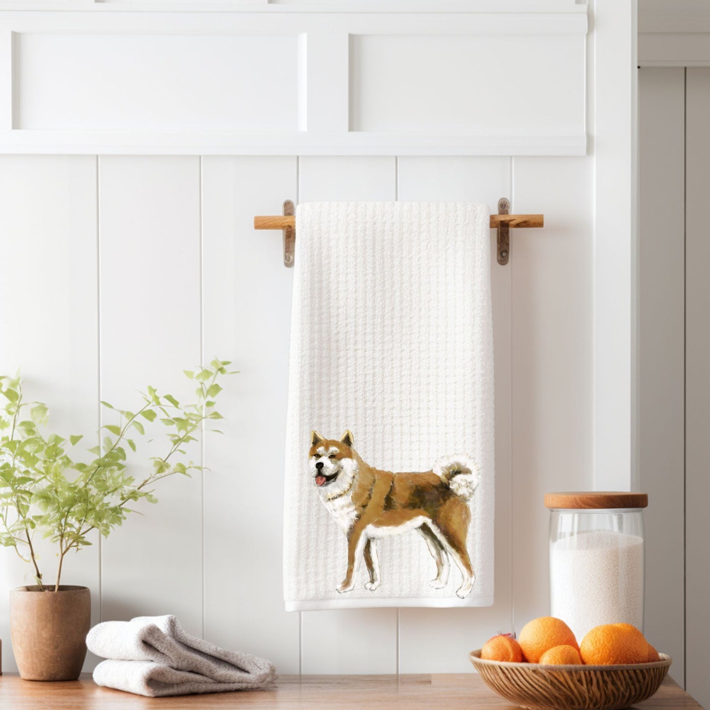 Akita Dog Kitchen Towel - MerikaArt