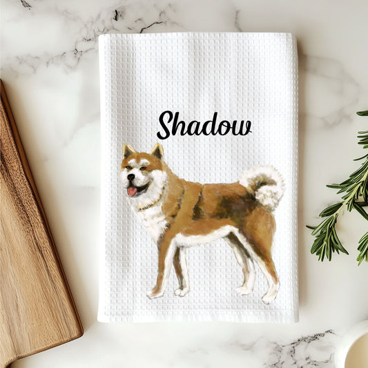 Akita Dog Kitchen Towel - MerikaArt
