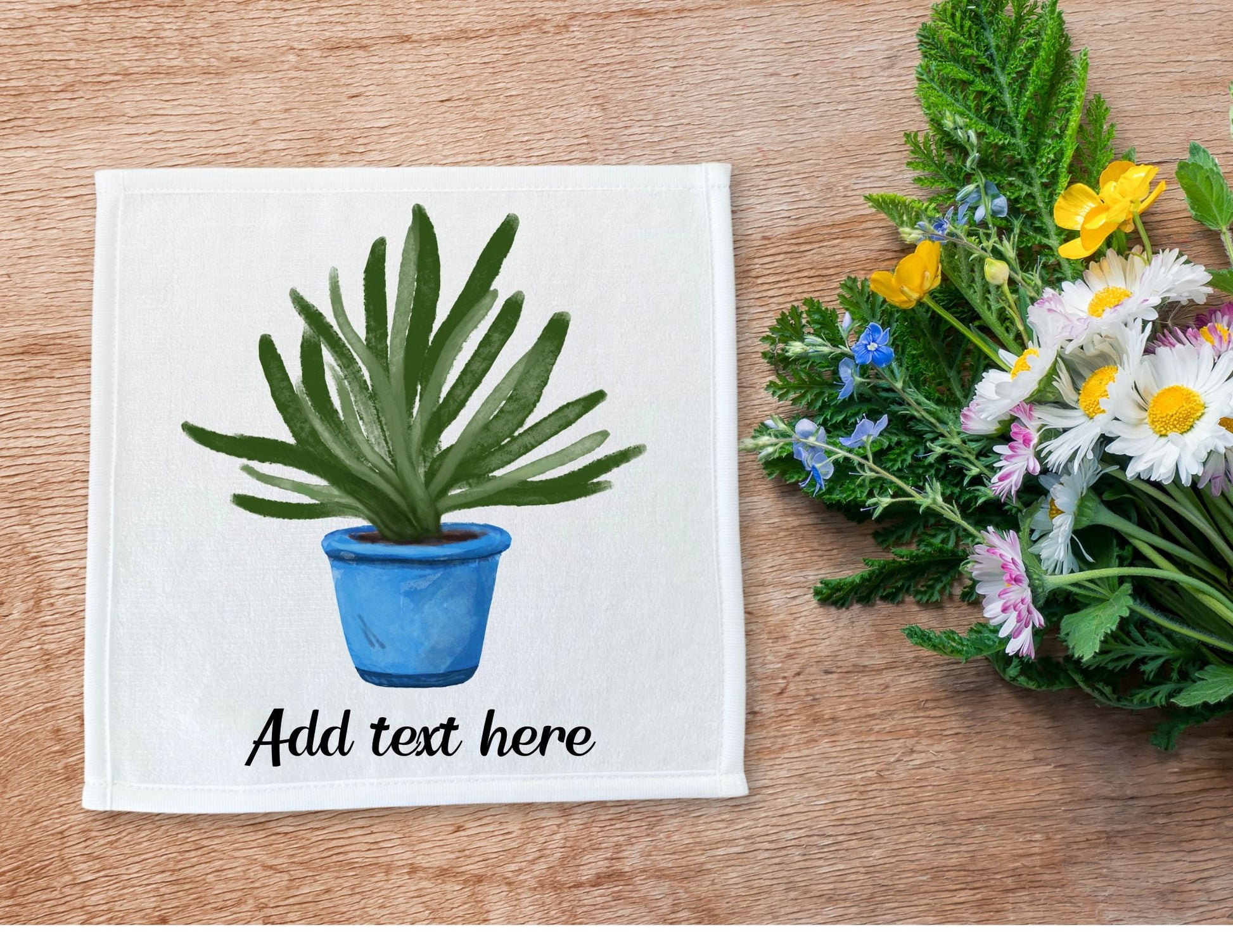 Aloe Vera Plant Washcloth - MerikaArt