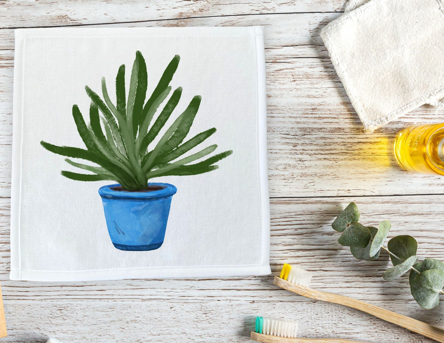 Aloe Vera Plant Washcloth - MerikaArt