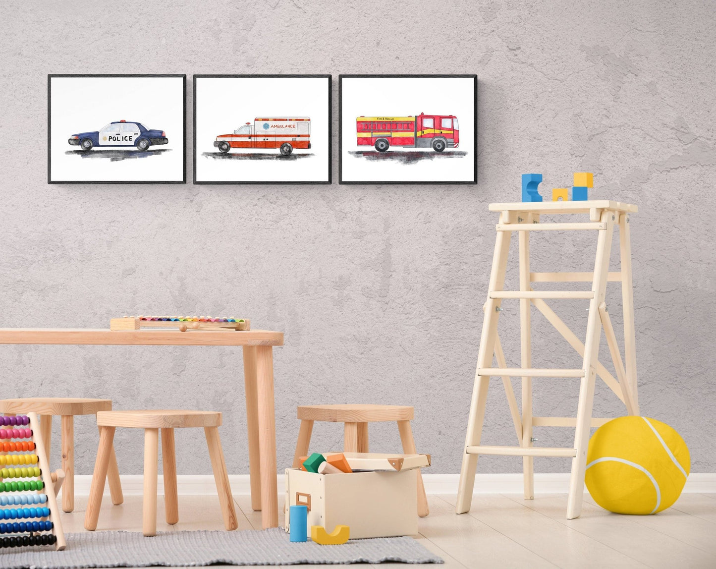 Ambulance Art Print - MerikaArt