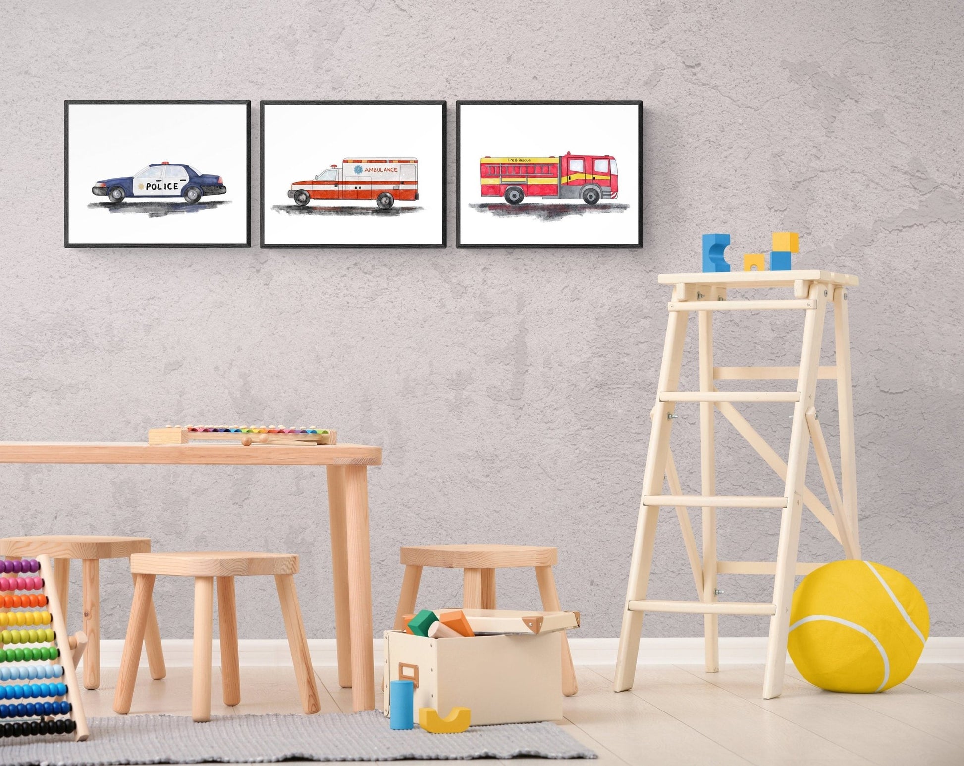 Ambulance Art Print - MerikaArt