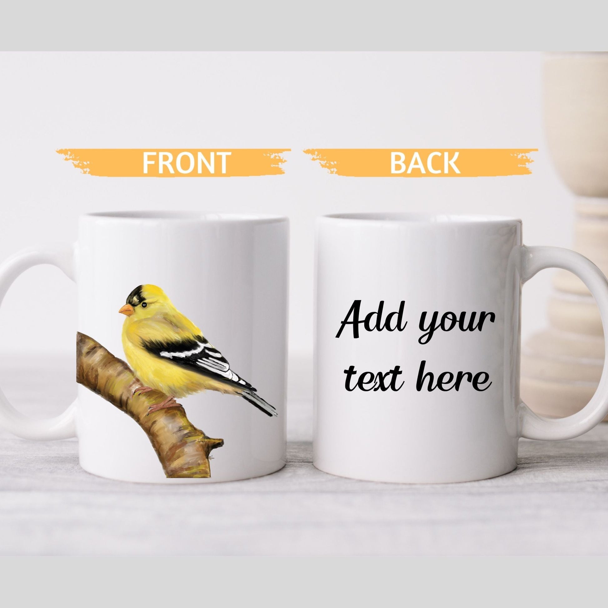 American Goldfinch Ceramic Coffee Mug - MerikaArt