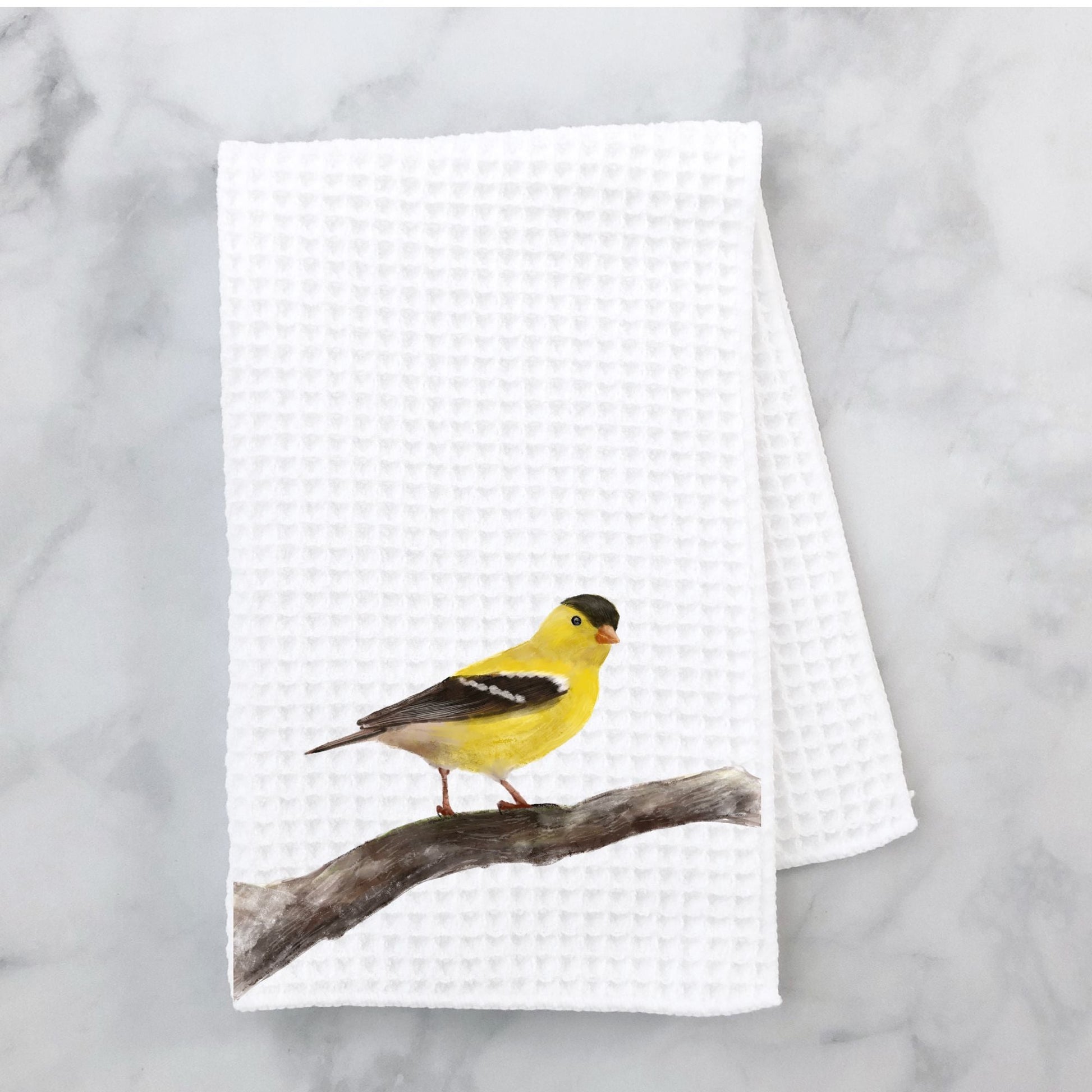American Goldfinch Kitchen Towel - MerikaArt