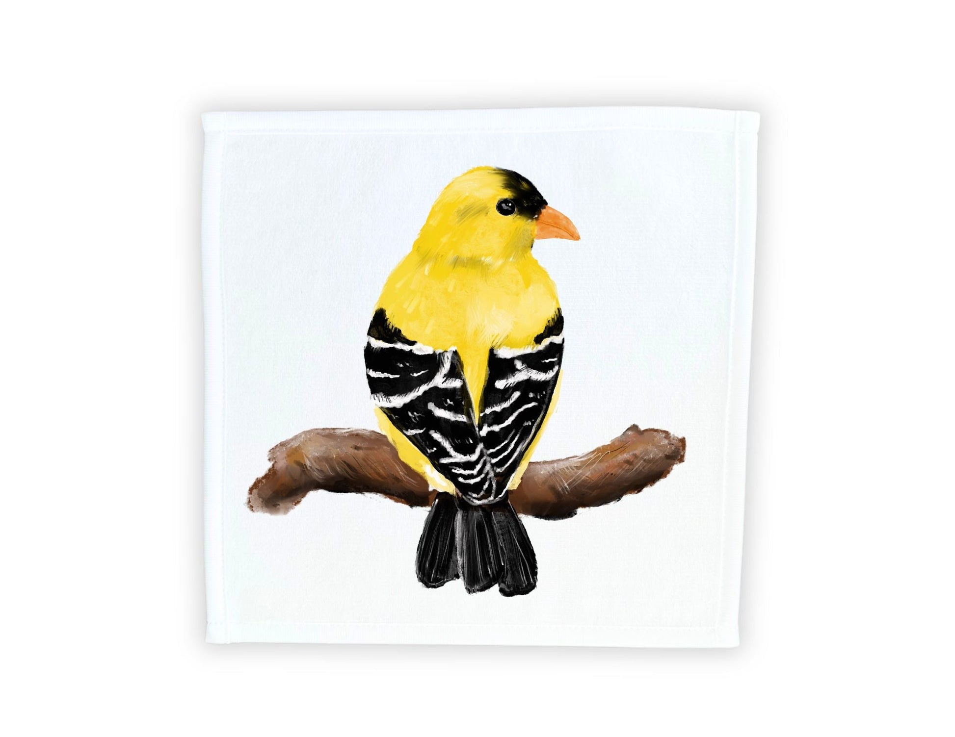 American Goldfinch Washcloth - MerikaArt