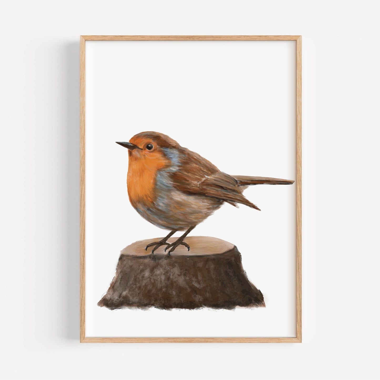 American Robin Art Print – Charming Backyard Bird Decor - MerikaArt