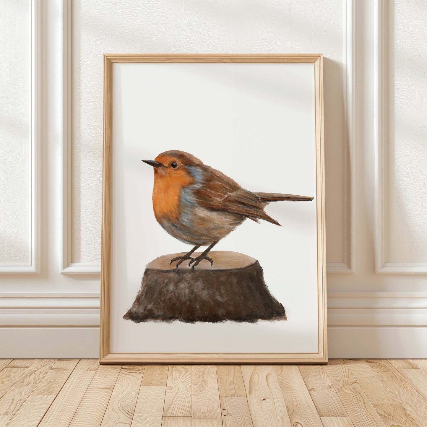 American Robin Art Print – Charming Backyard Bird Decor - MerikaArt