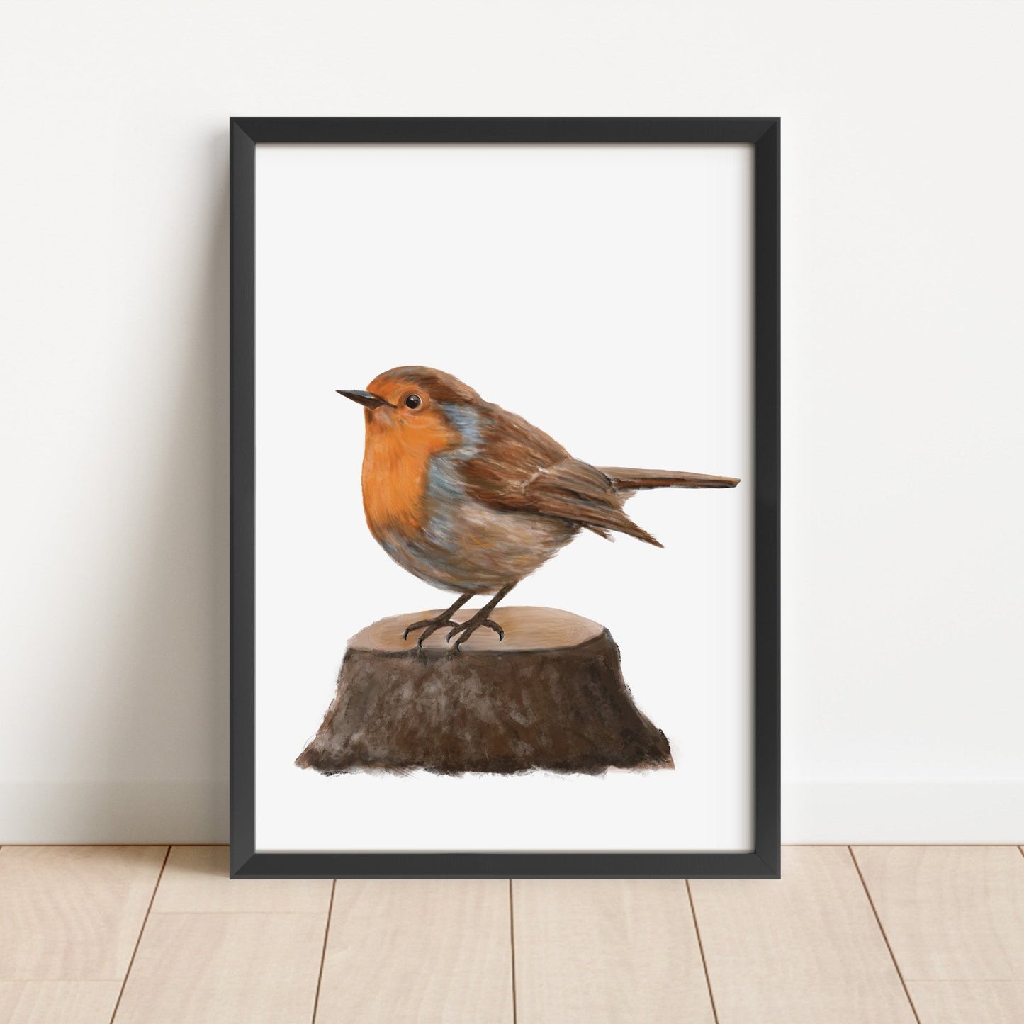 American Robin Art Print – Charming Backyard Bird Decor - MerikaArt