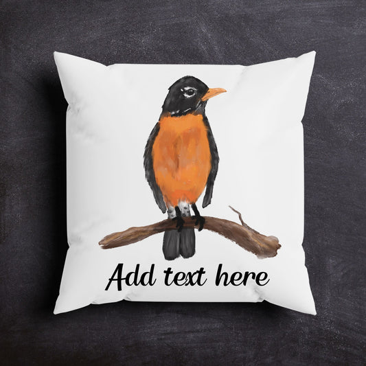 American Robin Pillow - MerikaArt
