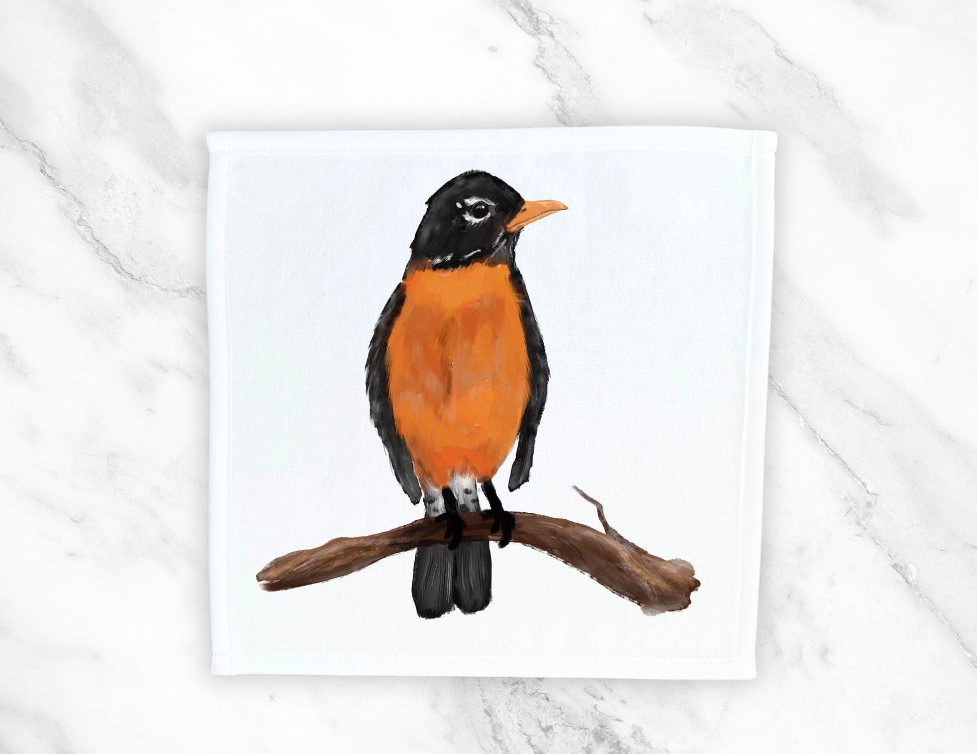American Robin Washcloth - MerikaArt