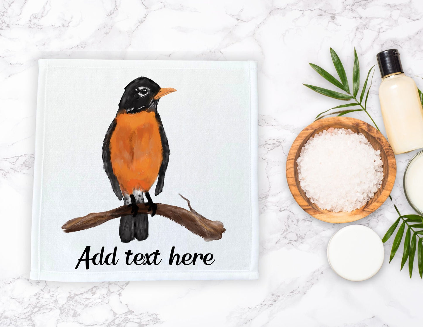 American Robin Washcloth - MerikaArt