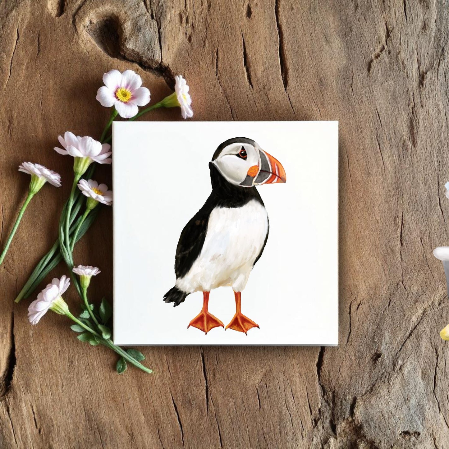 Atlantic Puffin Ceramic Tile - MerikaArt