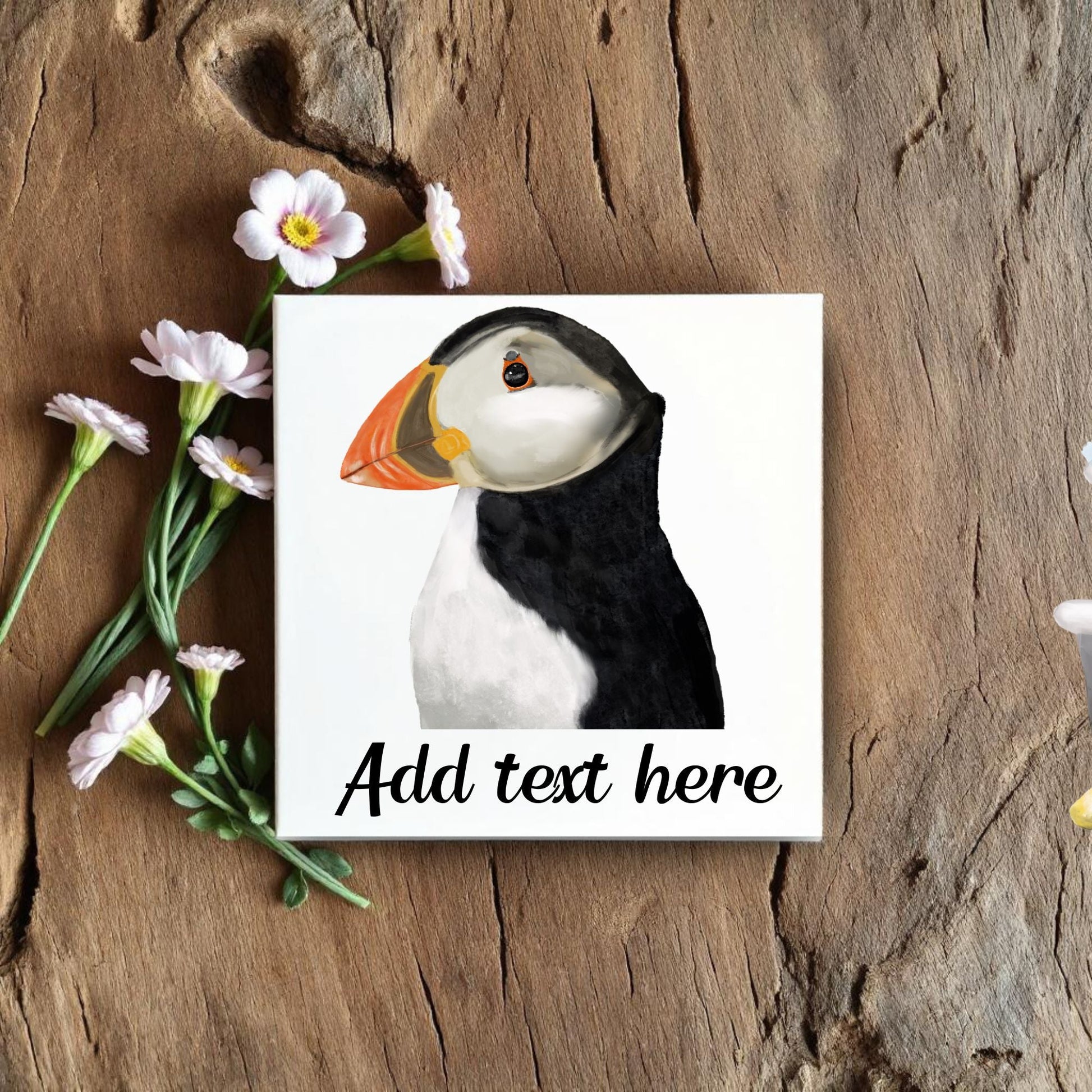 Atlantic Puffin Ceramic Tile - MerikaArt
