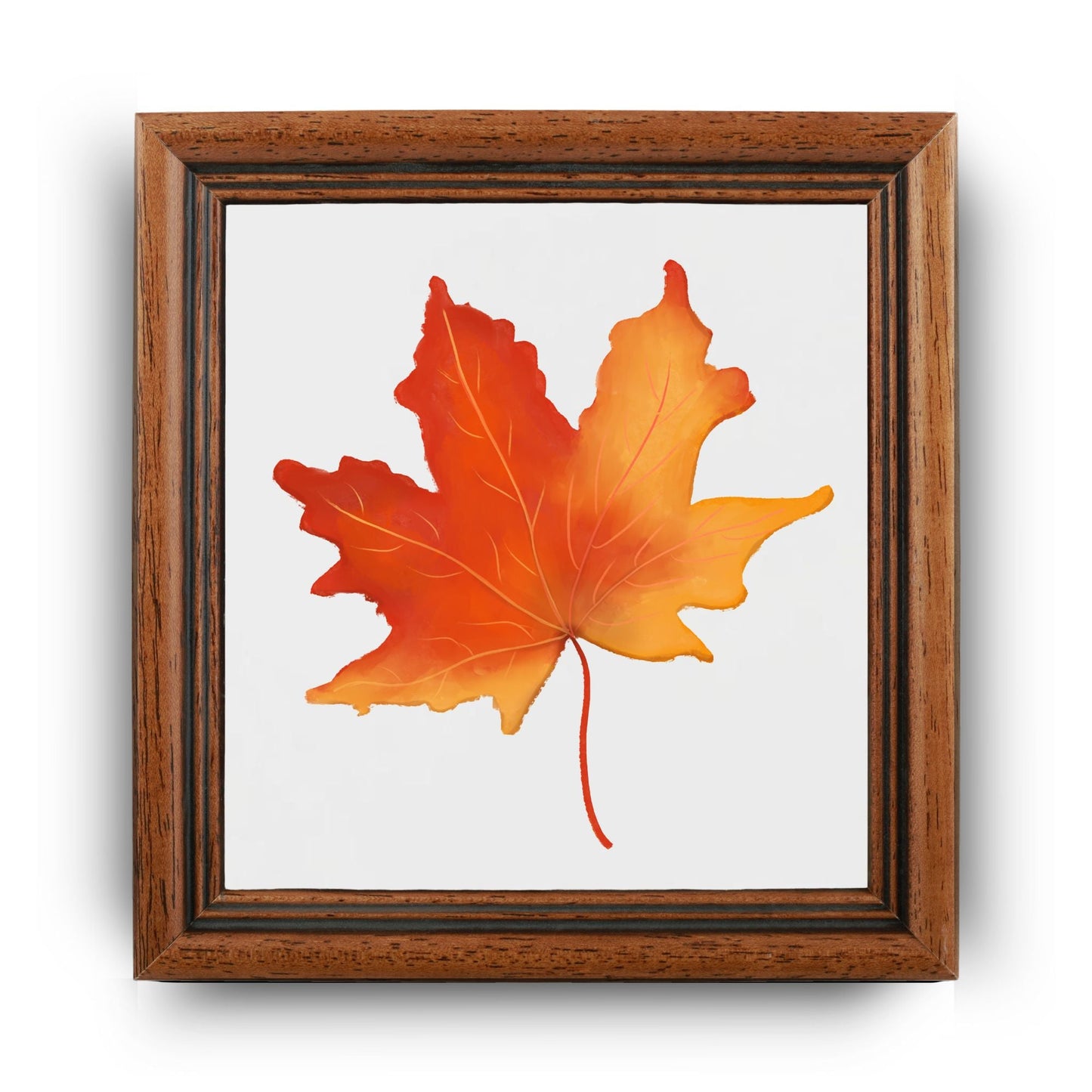 Autumn Maple Leaf Ceramic Tile - MerikaArt