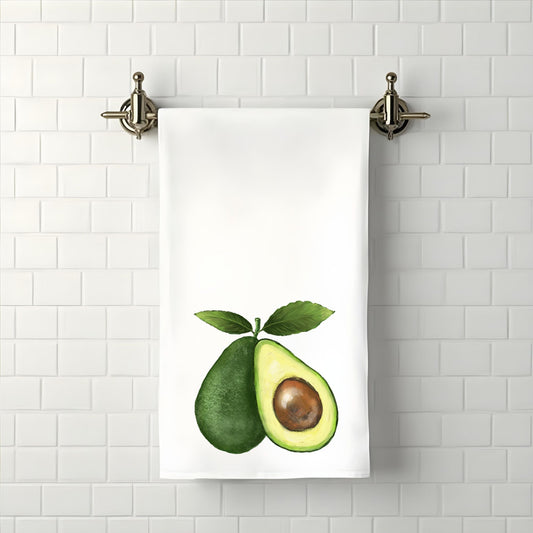 Avocado Bathroom Towel - MerikaArt