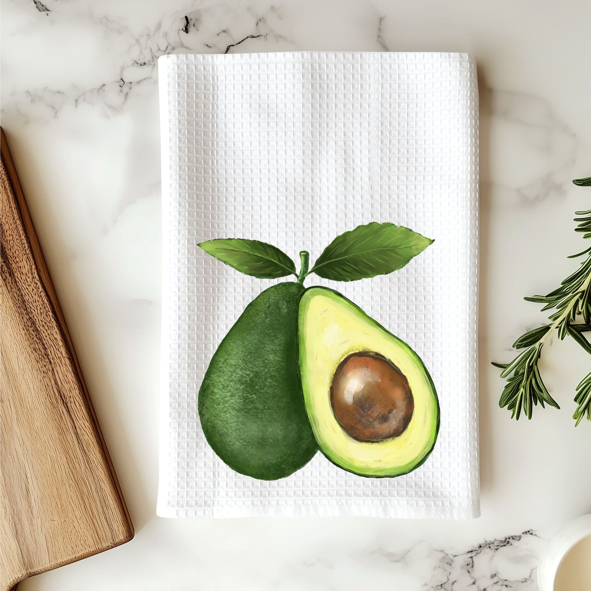 Avocado Kitchen Towel - MerikaArt
