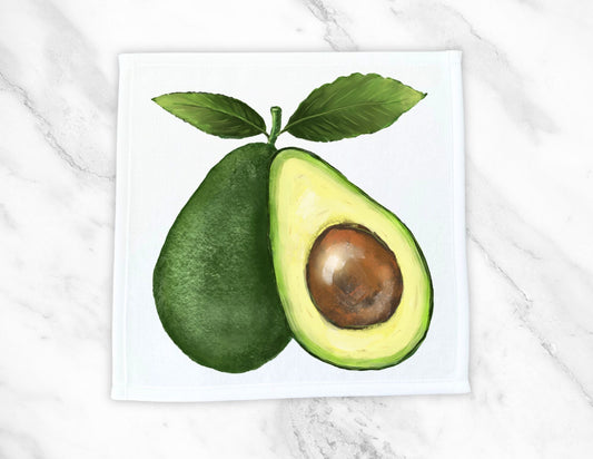 Avocado Slice Washcloth - MerikaArt