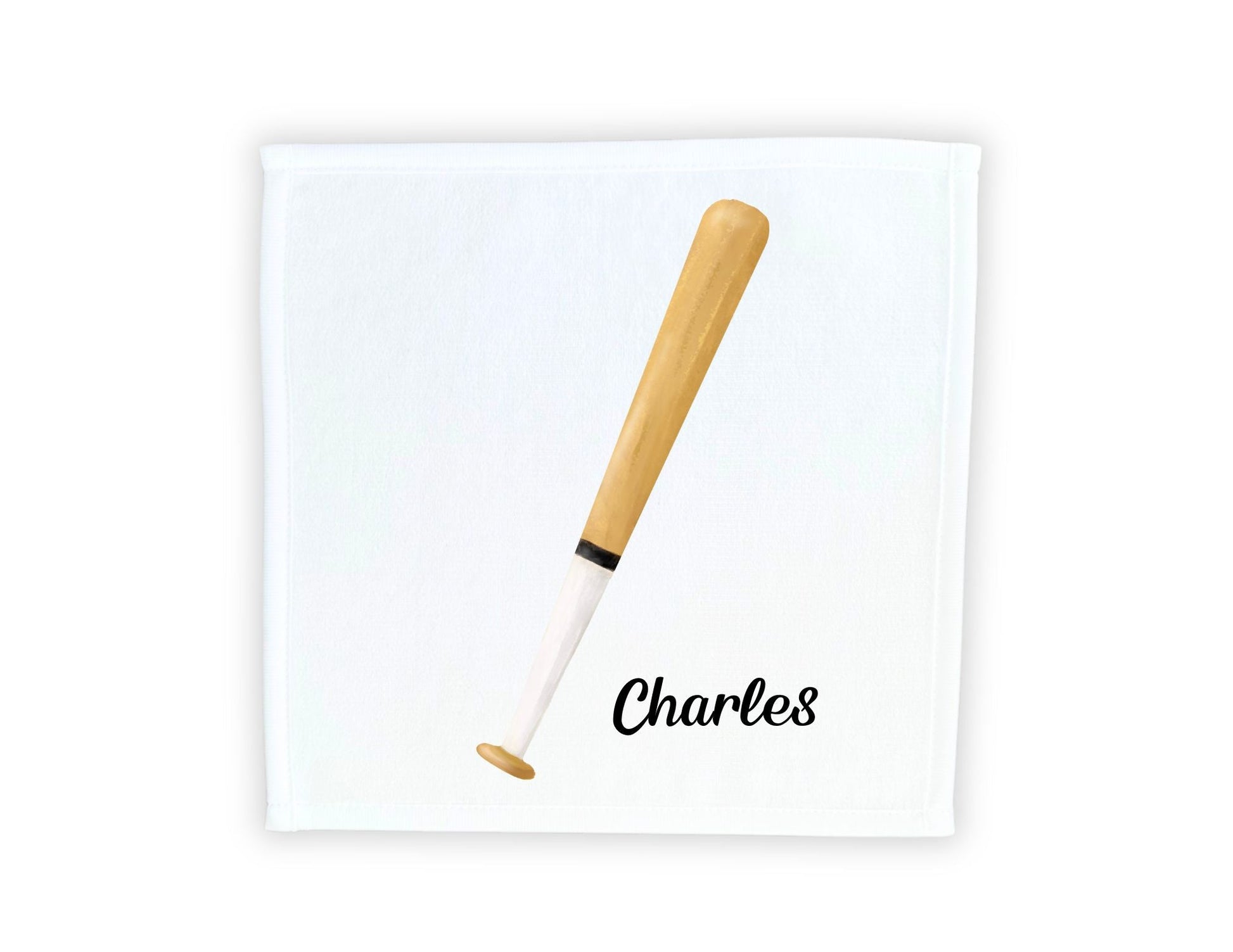 Baseball Bat Washcloth - MerikaArt