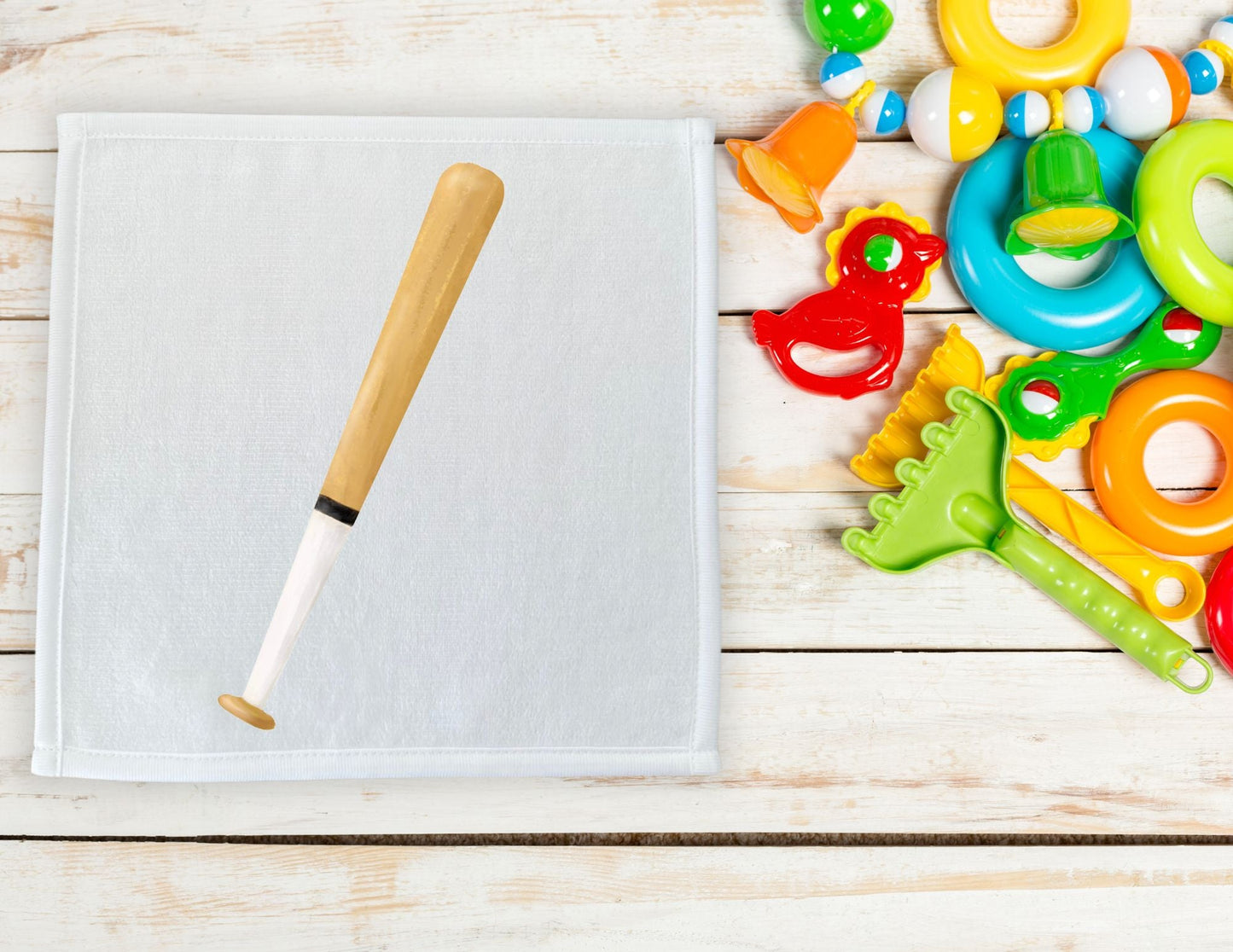 Baseball Bat Washcloth - MerikaArt