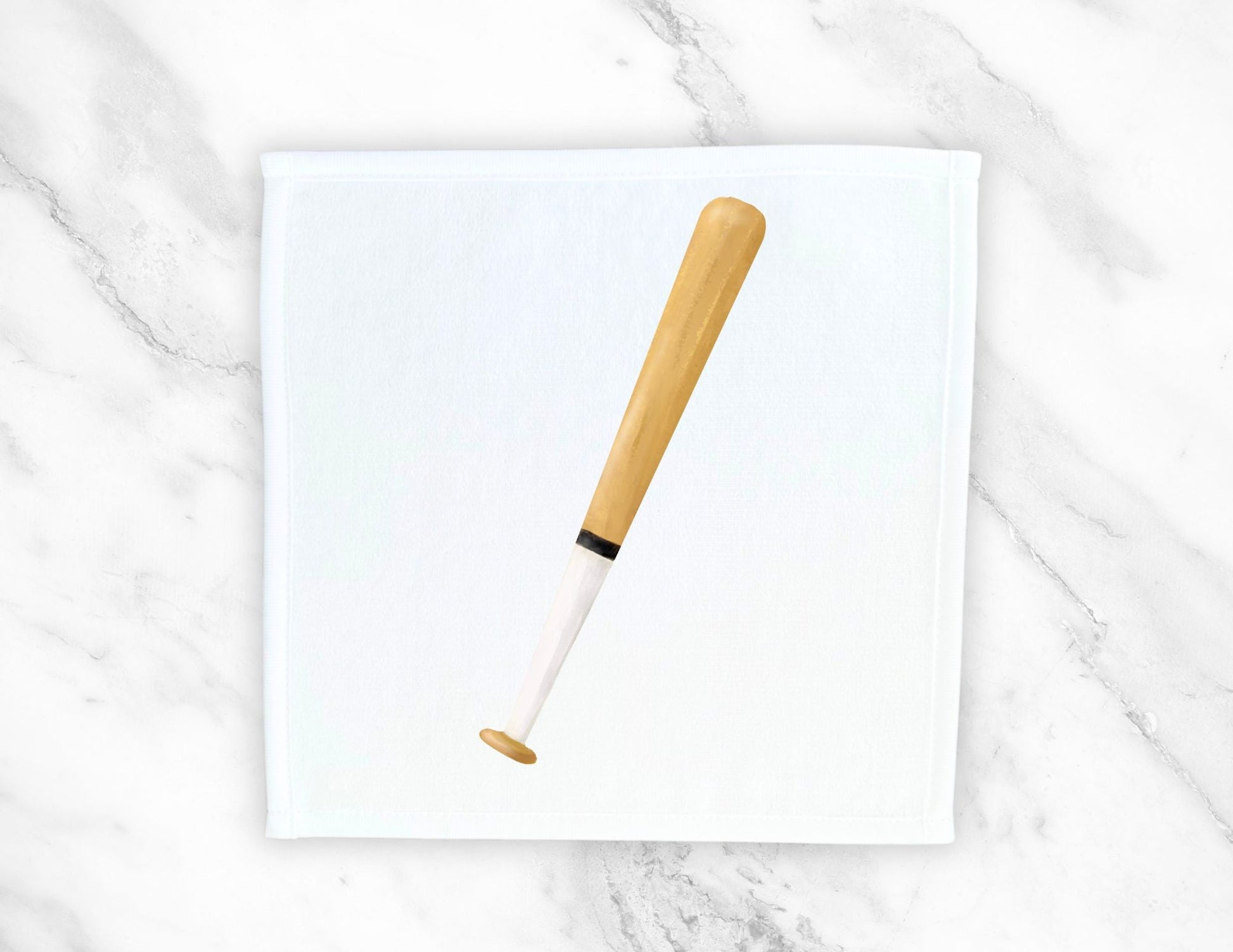 Baseball Bat Washcloth - MerikaArt