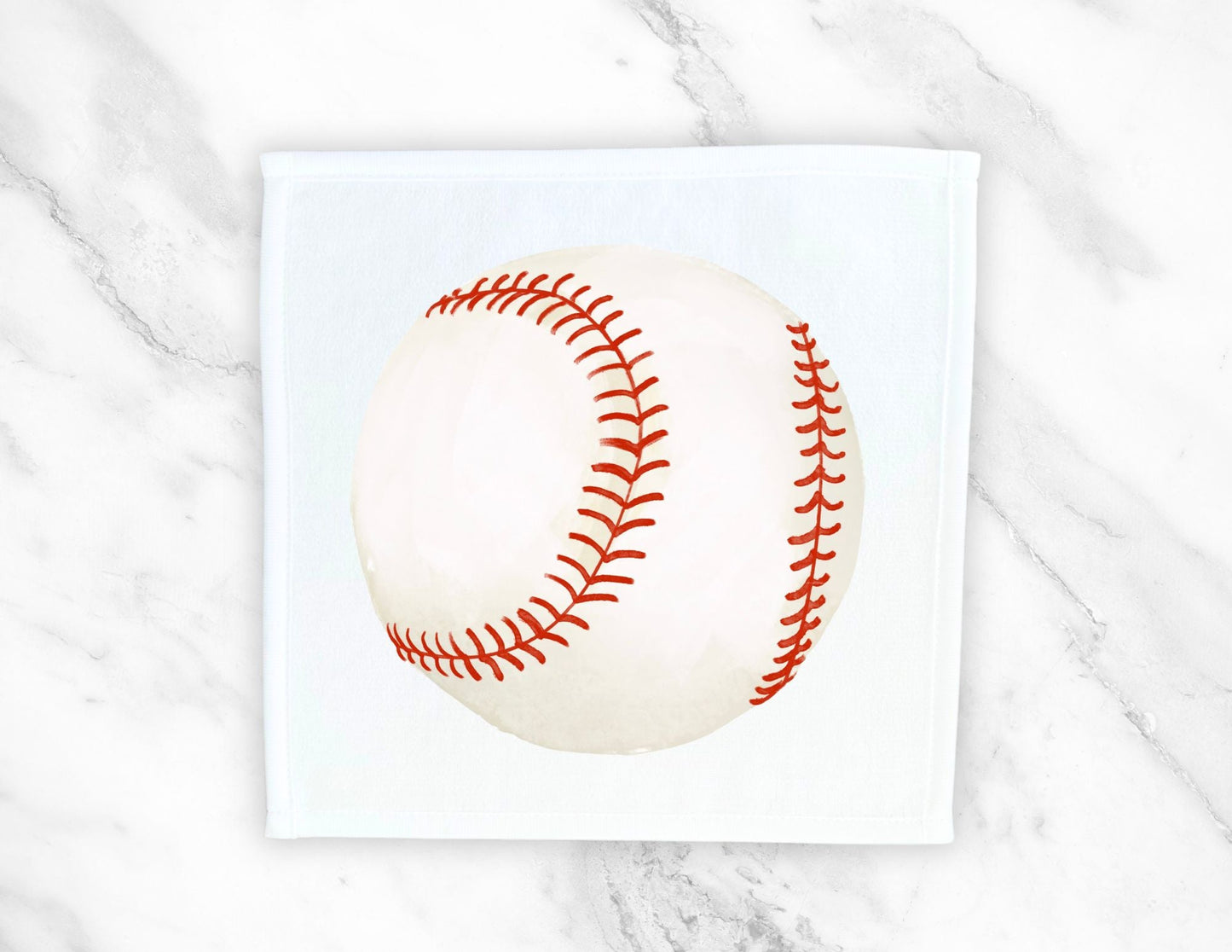 Baseball Washcloth | Personalized Kids Bathroom Towels - MerikaArt