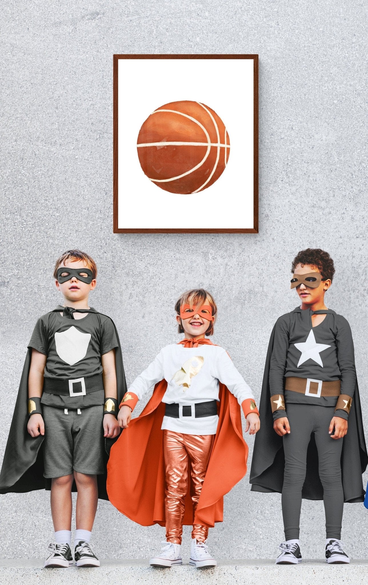 Basketball Print, Sport Painting, Boys Room Wall Art, Girls Room Print, Boys Room Gift, Kids Wall Art, Nursery Decor, Sports Lover Drawing - MerikaArt