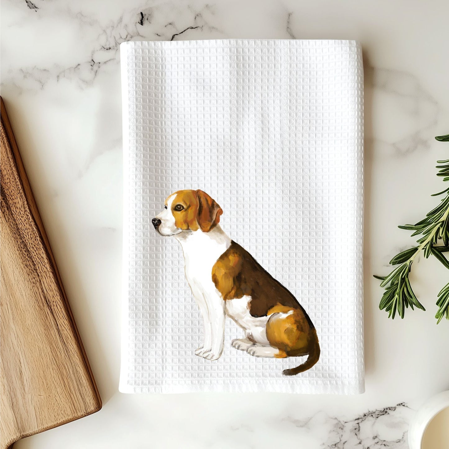 Beagle Dog Kitchen Towel - MerikaArt