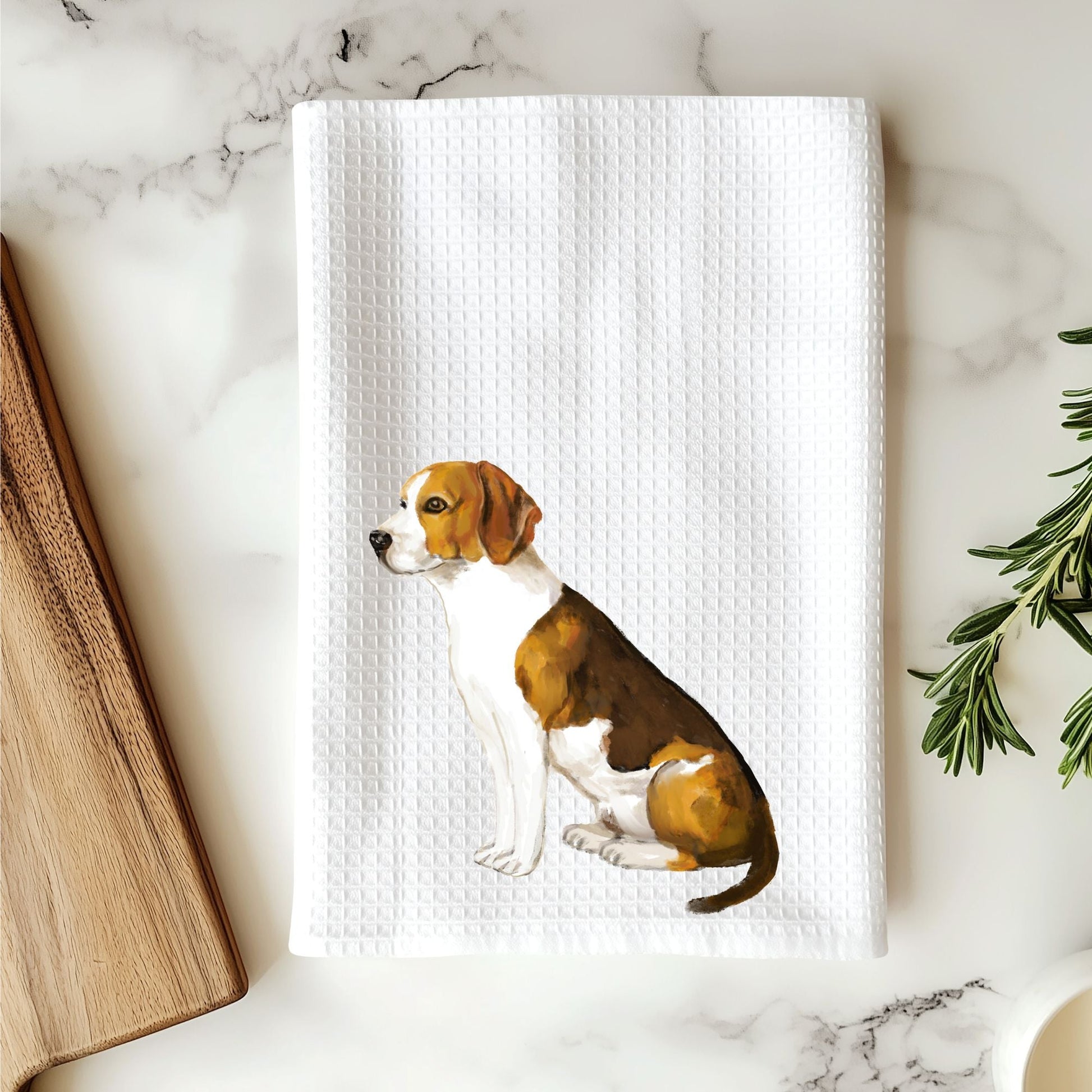 Beagle Dog Kitchen Towel - MerikaArt