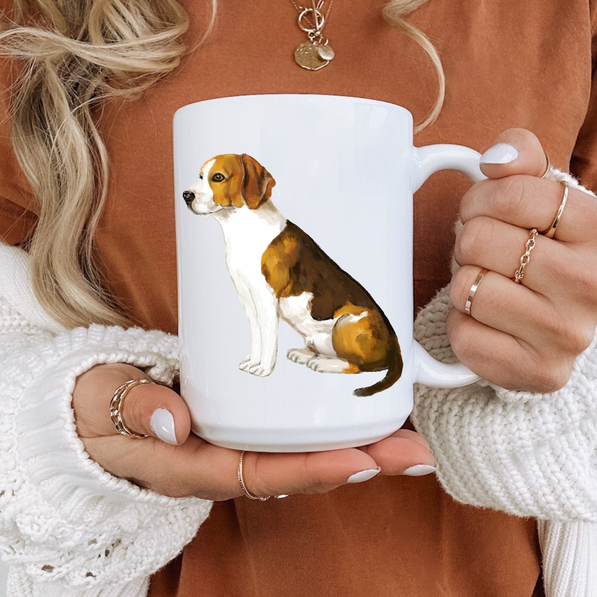 Beagle Dog Mug - MerikaArt