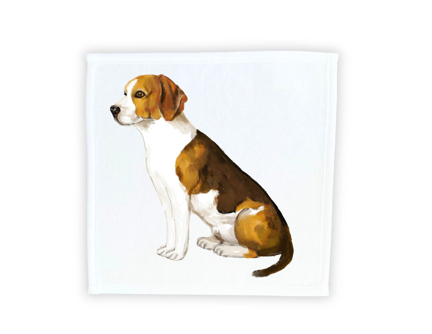 Beagle Dog Washcloth - MerikaArt