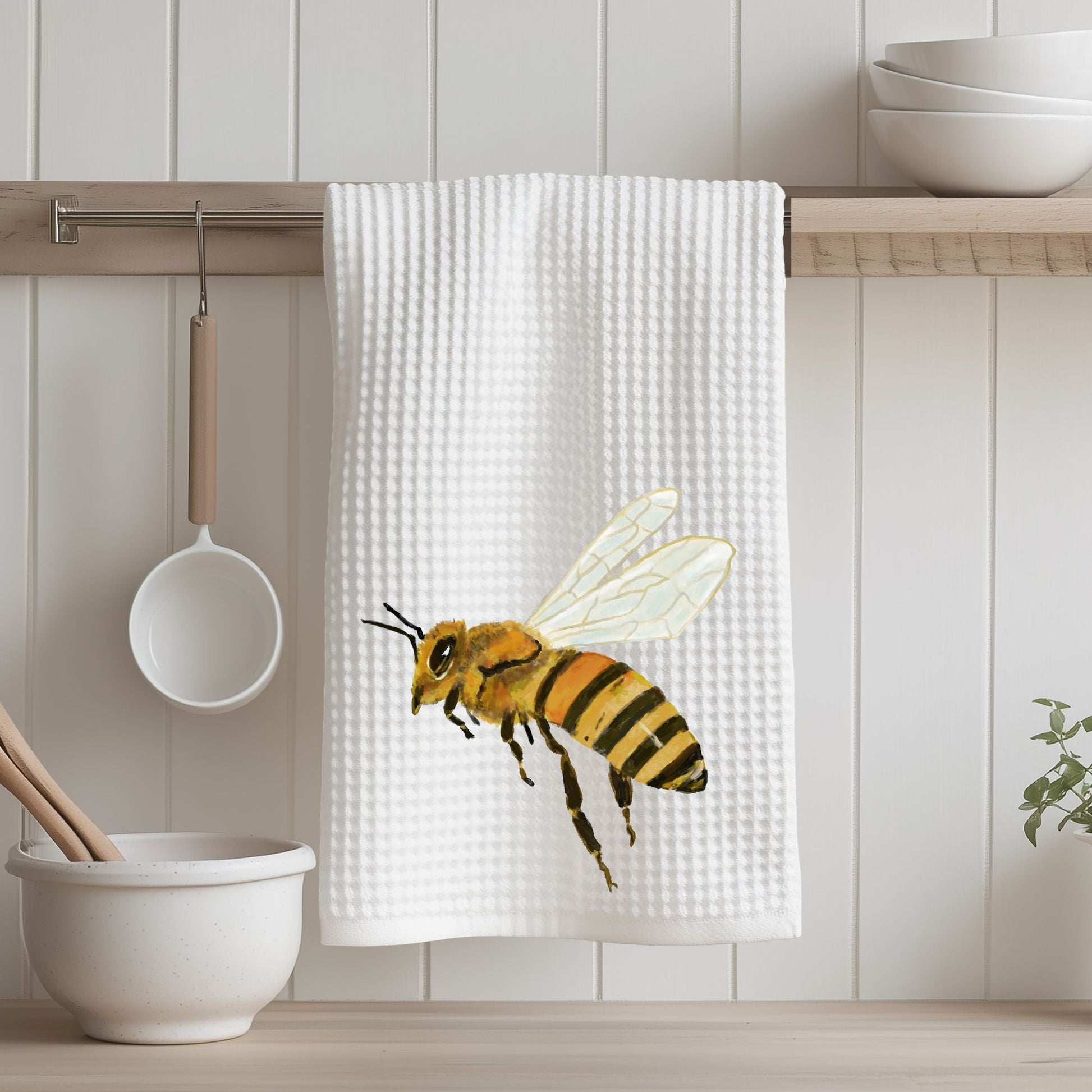 Bee Kitchen Towel - MerikaArt