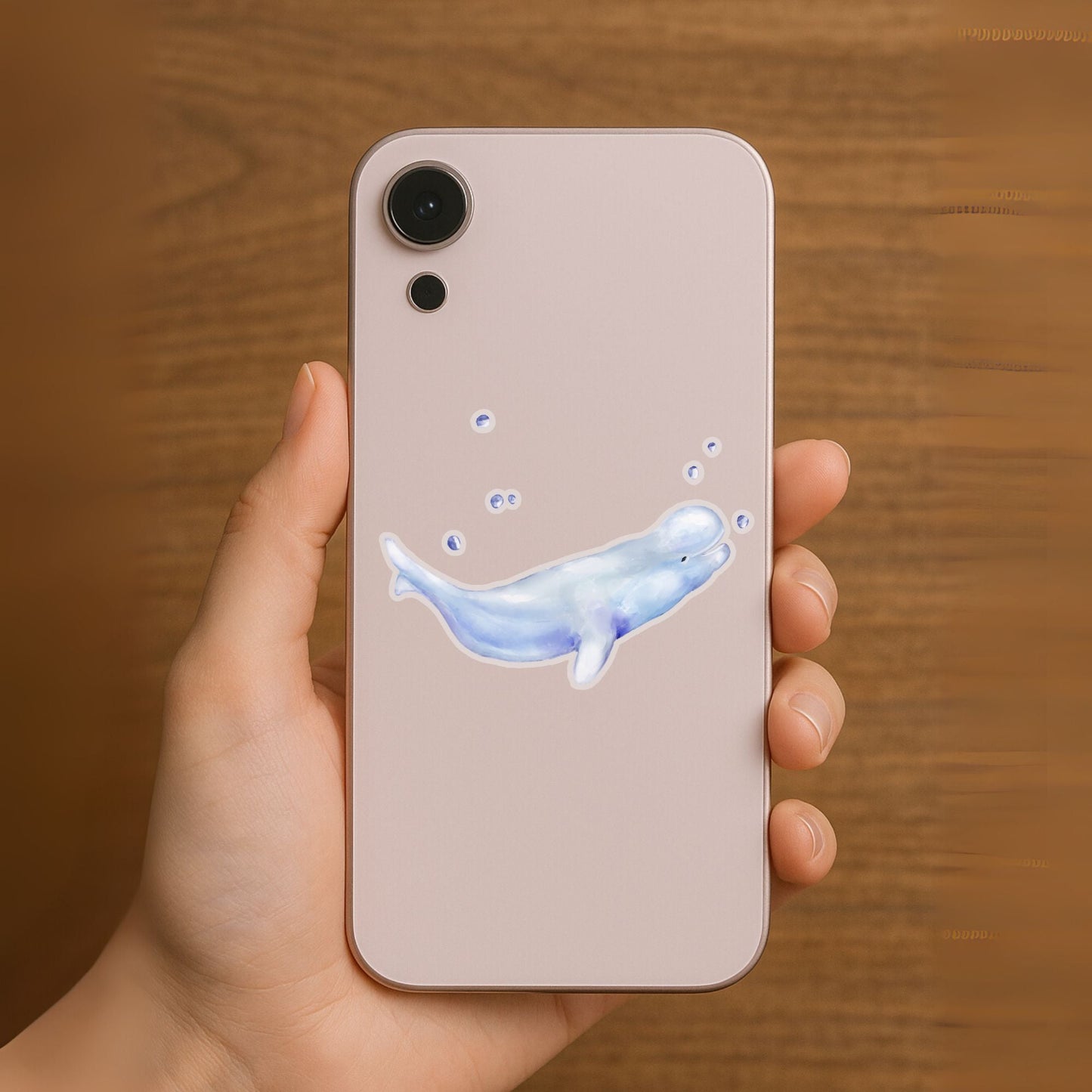 Beluga Whale Vinyl Sticker - MerikaArt