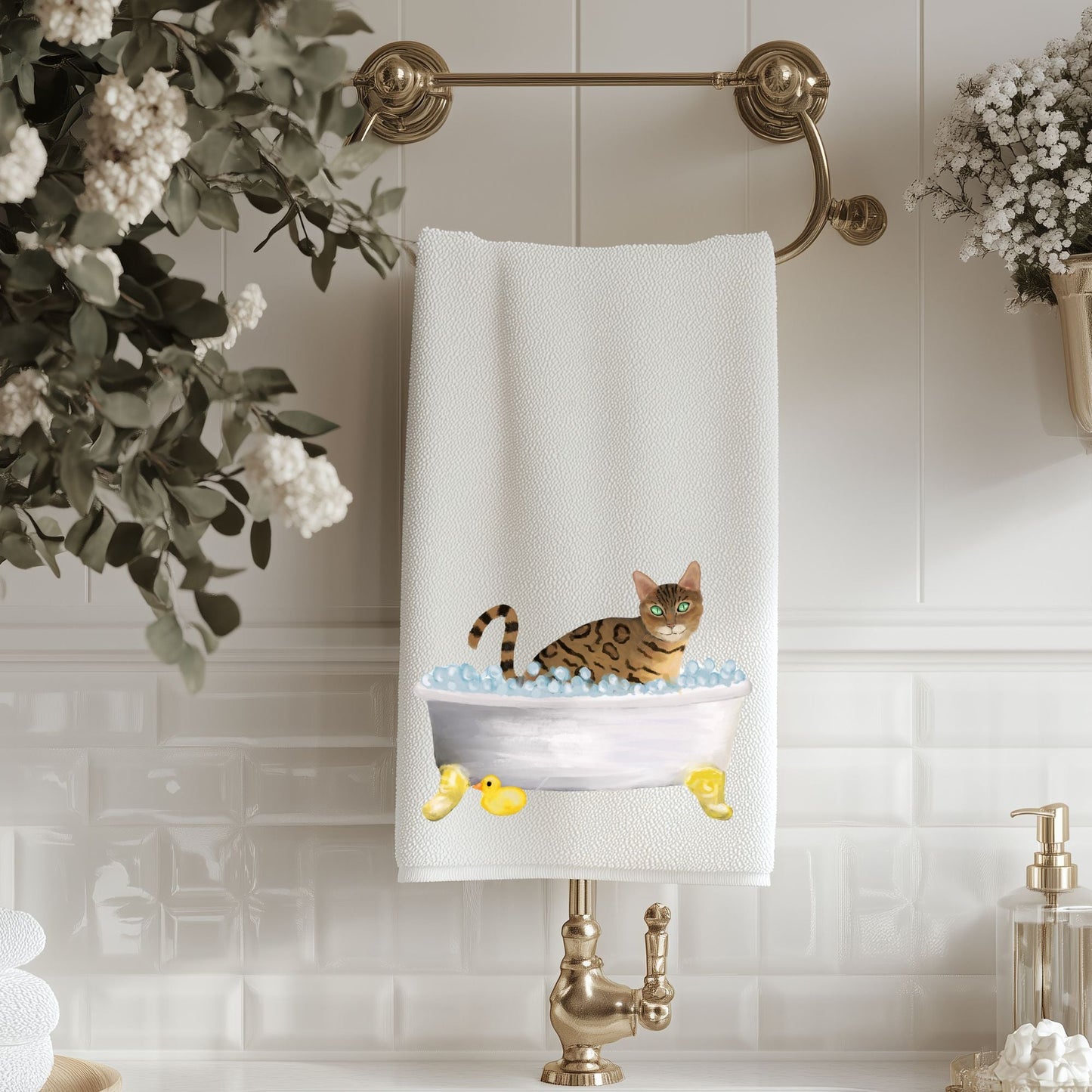 Bengal Cat Bath Towel - MerikaArt