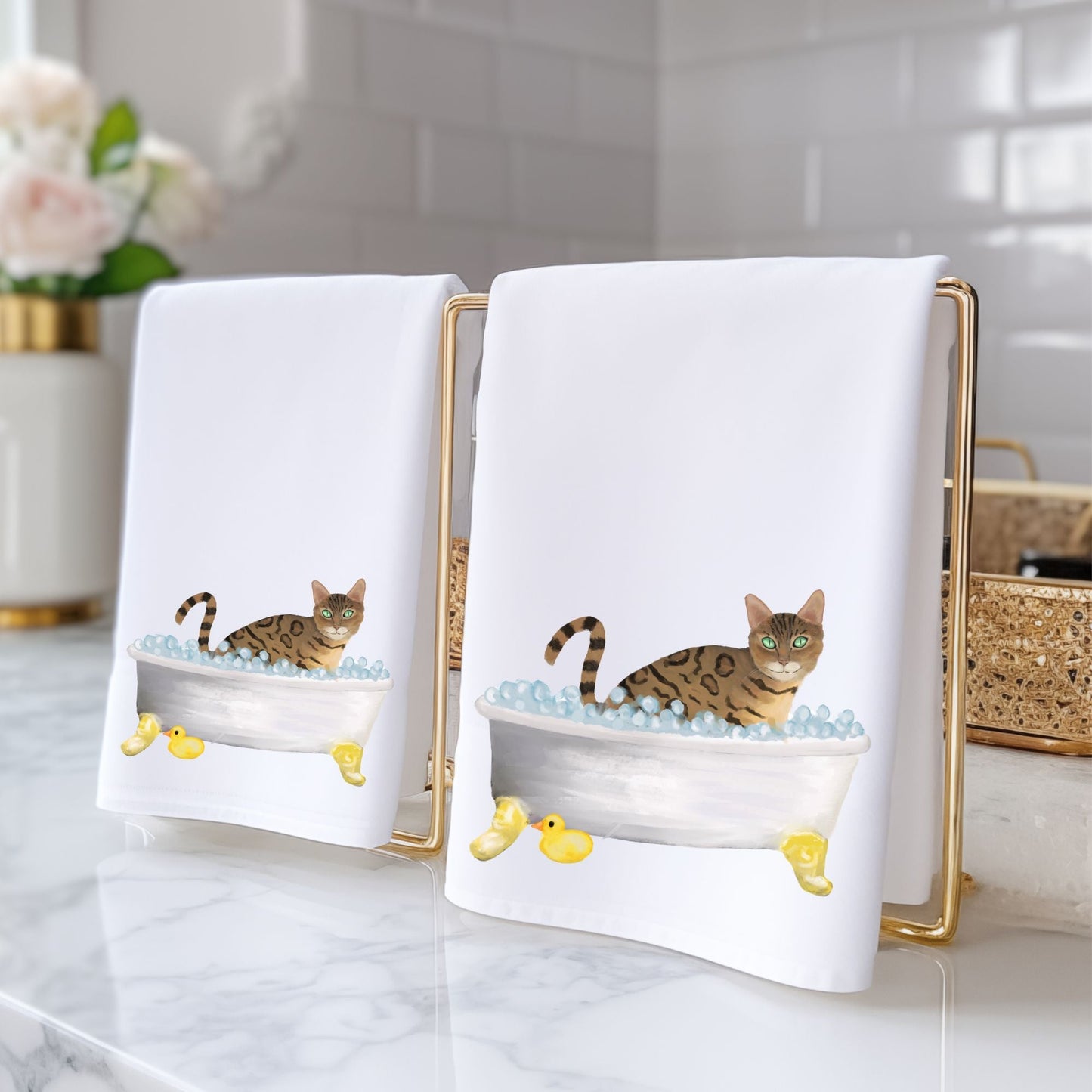 Bengal Cat Bath Towel - MerikaArt