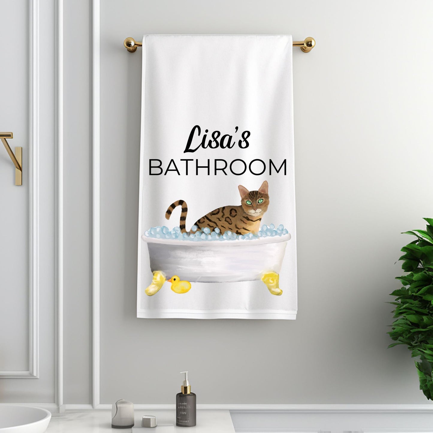 Bengal Cat Bath Towel - MerikaArt