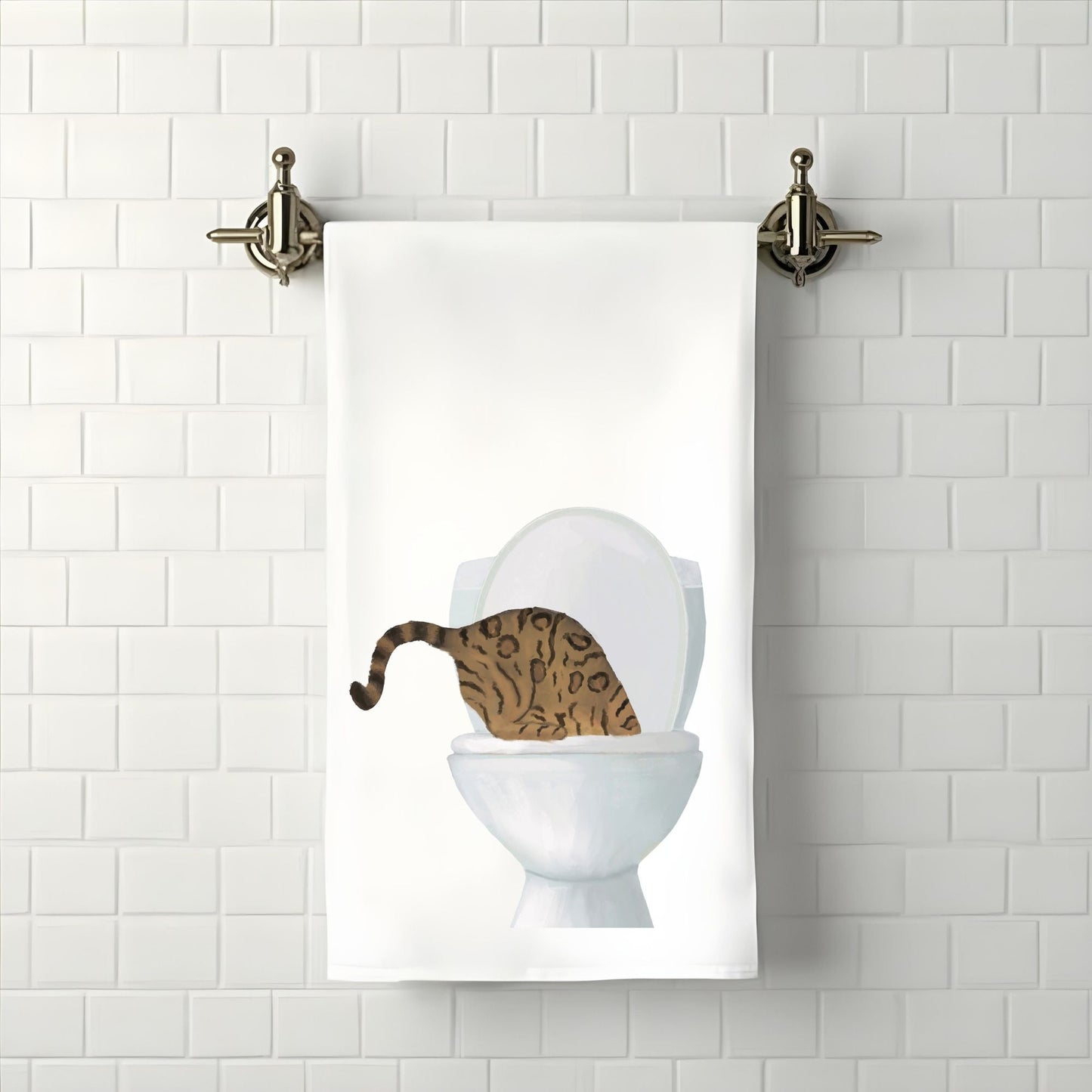 Bengal Cat Bathroom Towel - MerikaArt
