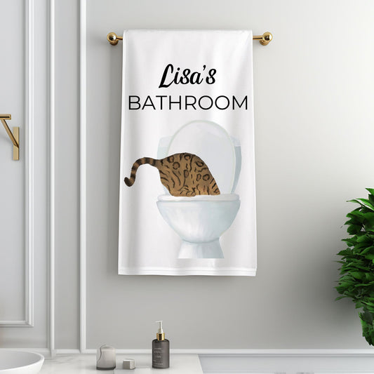 Bengal Cat Bathroom Towel - MerikaArt