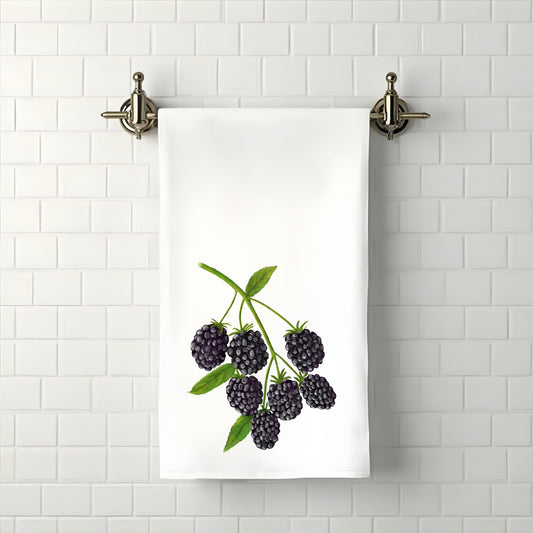 Blackberry Fruit Bathroom Towel - MerikaArt