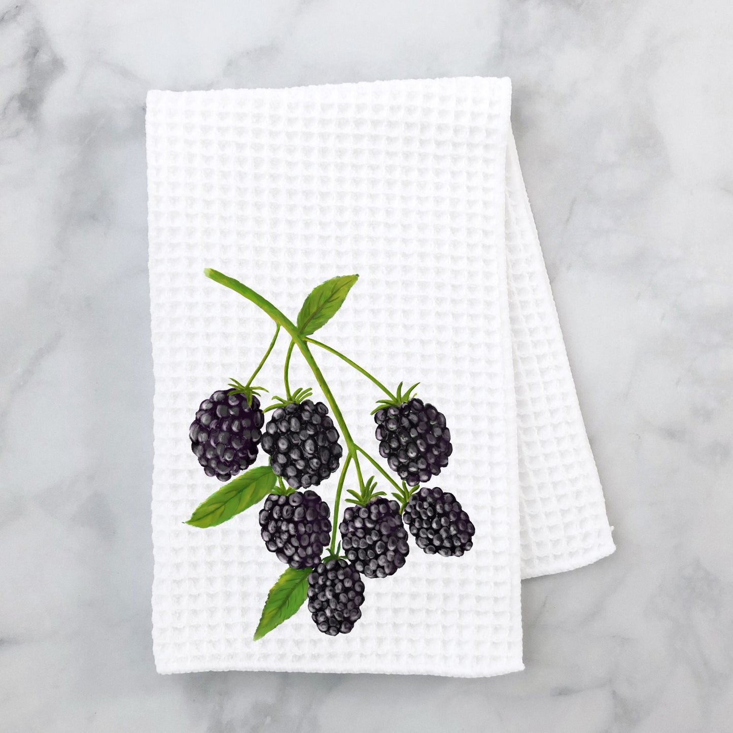 Blackberry Kitchen Towel - MerikaArt