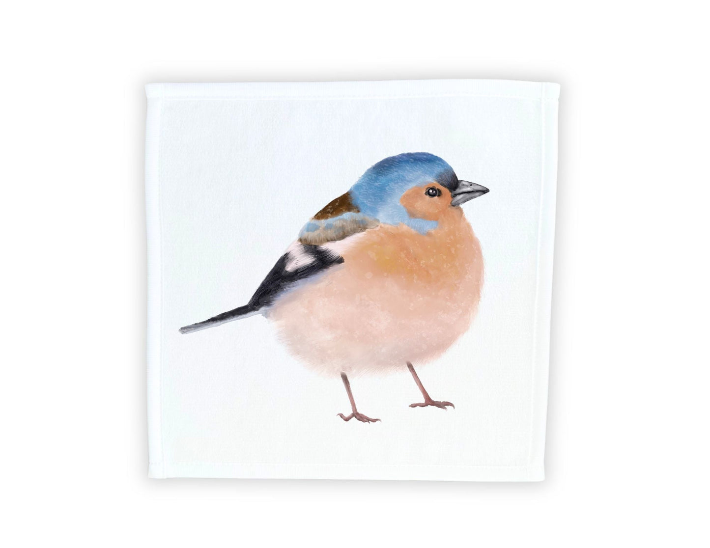 Blue Finch Washcloth - MerikaArt