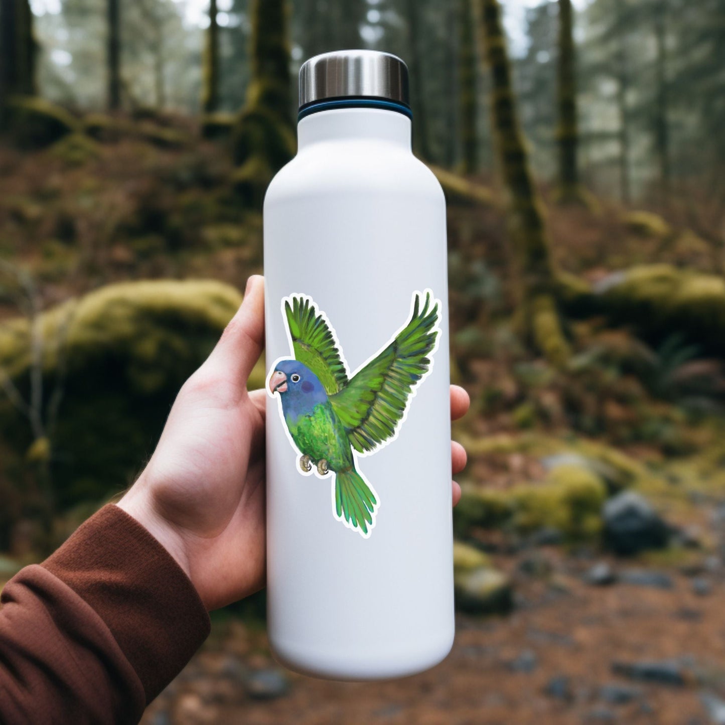 Blue - headed Parrot Sticker - MerikaArt