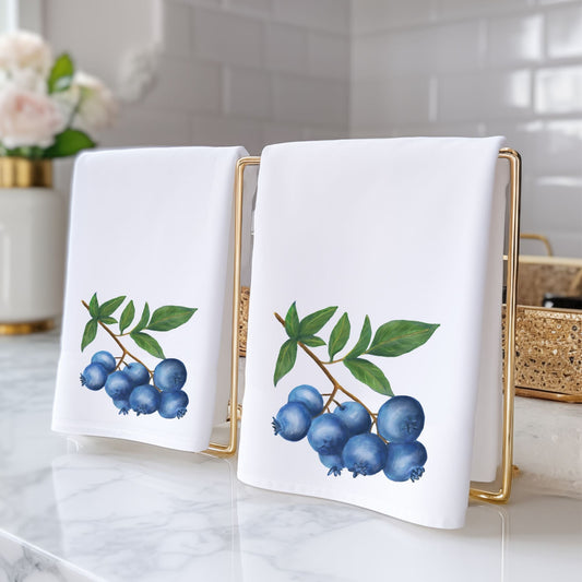 Blueberry Fruit Bathroom Towel - MerikaArt