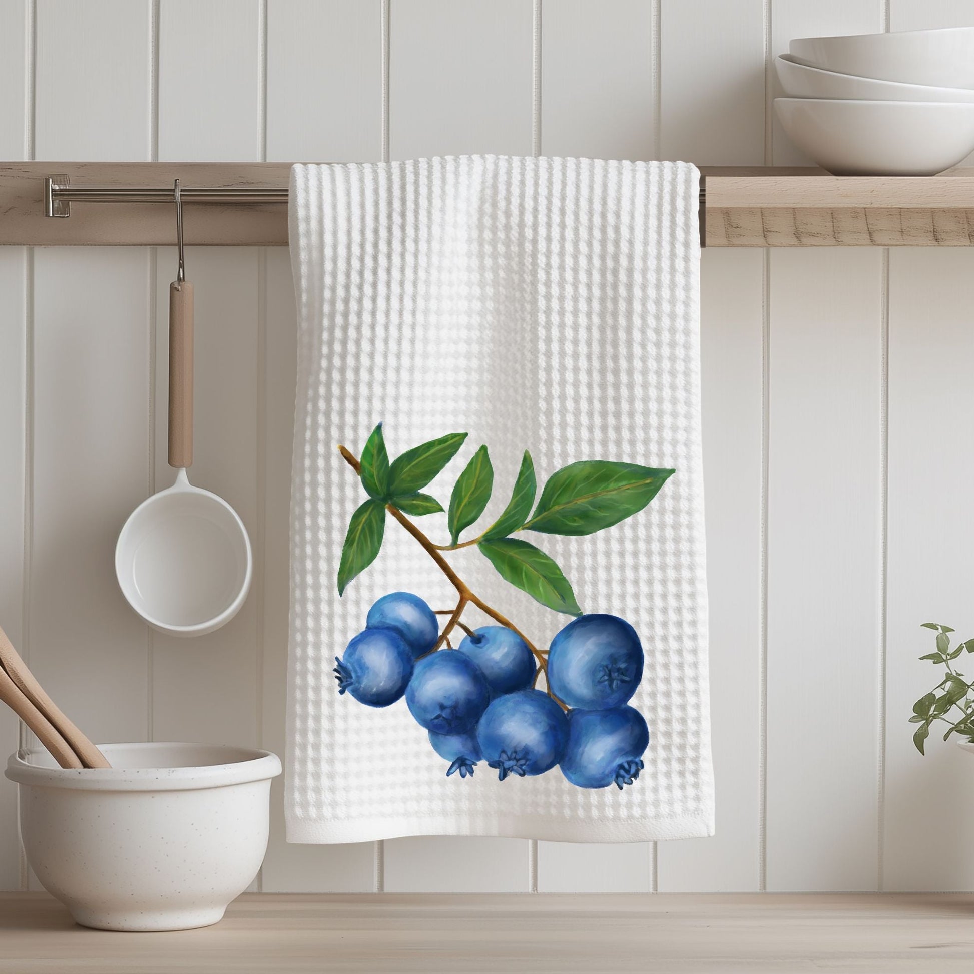 Blueberry Kitchen Towel - MerikaArt