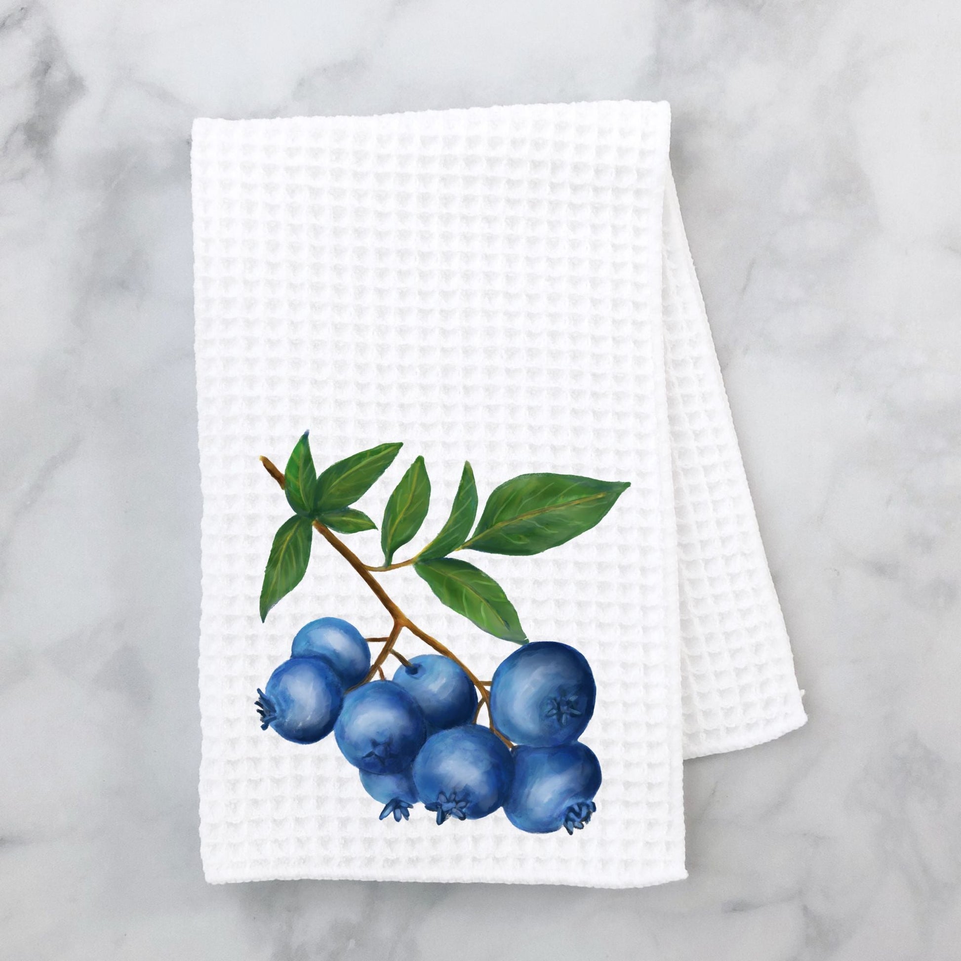 Blueberry Kitchen Towel - MerikaArt