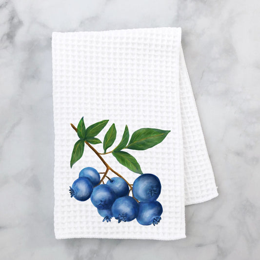 Blueberry Kitchen Towel - MerikaArt