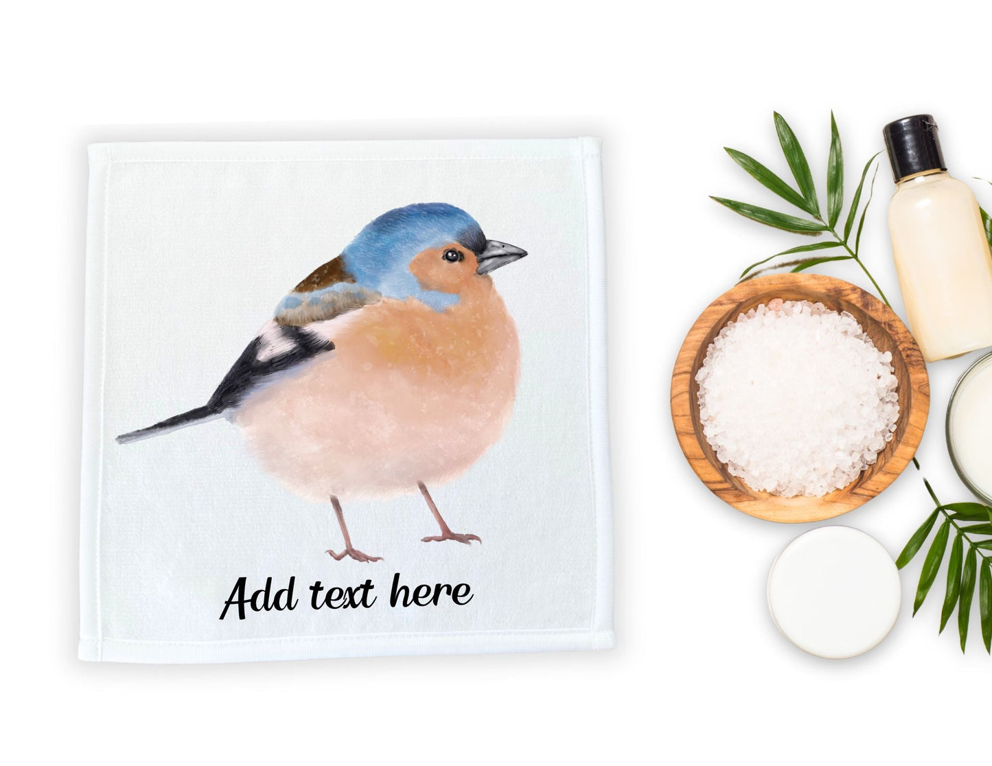 Bluebird Washcloth | "Delicate Feathered Friend" - MerikaArt