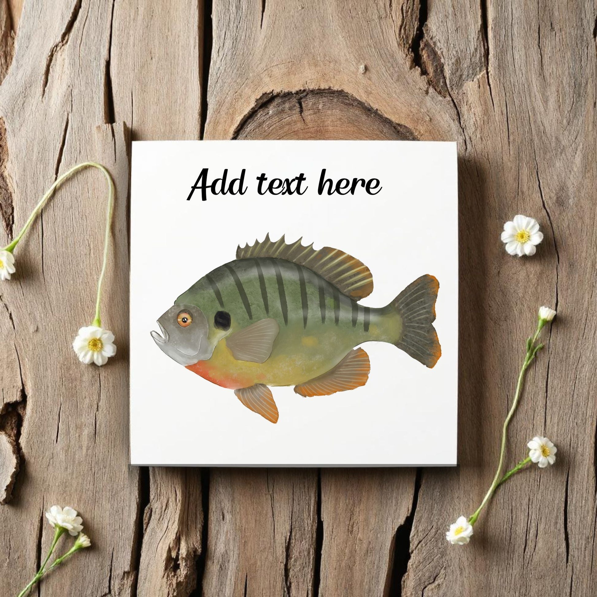 Bluegill Ceramic Tile – Handcrafted Freshwater Fish Decor - MerikaArt