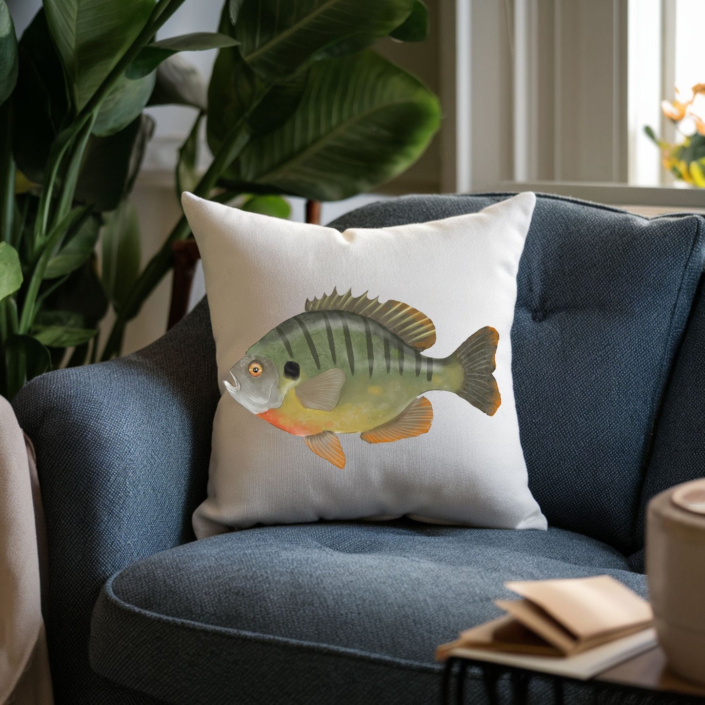 Bluegill Fish Pillow - MerikaArt
